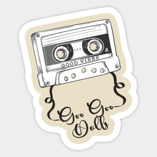 Good Vibes Goo Goo Dolls // Retro Ribbon Cassette Sticker